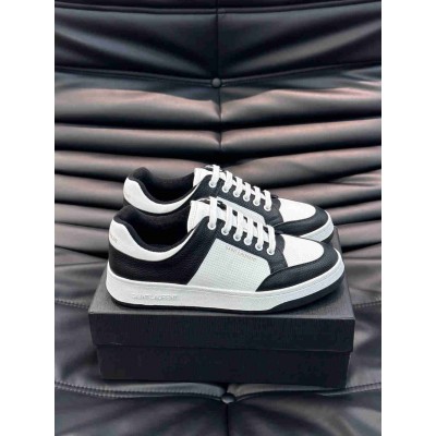 Saint Laurent SL 61 Sneakers in Black and White Leather