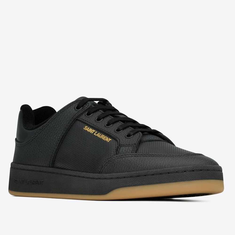 Saint Laurent SL 61 Sneakers in Black Perforated Leather