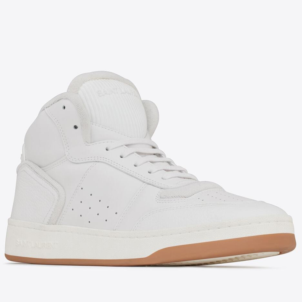 Saint Laurent SL 80 Sneakers in White Leather