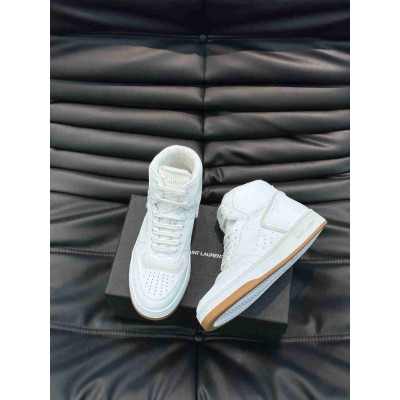 Saint Laurent SL 80 Sneakers in White Leather