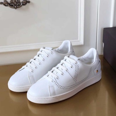 Valentino Backnet Sneakers In White Leather