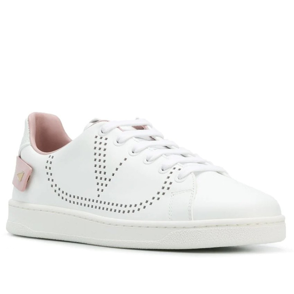Valentino Backnet Sneakers With Pink Heel