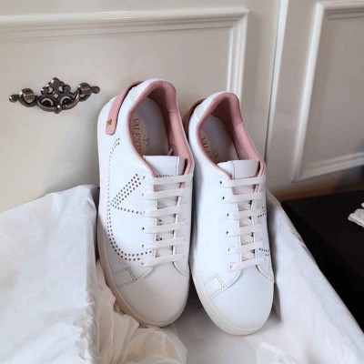 Valentino Backnet Sneakers With Pink Heel