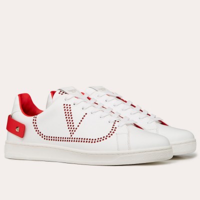 Valentino Backnet Sneakers With Red Heel