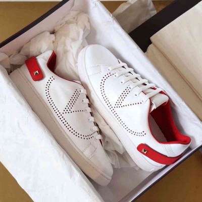 Valentino Backnet Sneakers With Red Heel