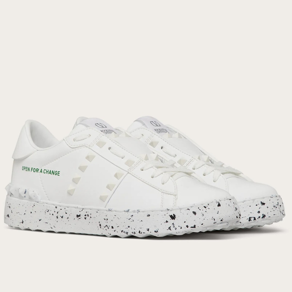 Valentino Open For a Change Sneakers with White Rockstuds