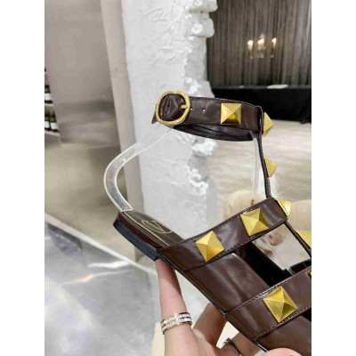 Valentino Roman Stud Ballet Flats In Fondant Calfskin