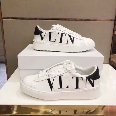 Valentino VLTN Open Sneakers In White Leather