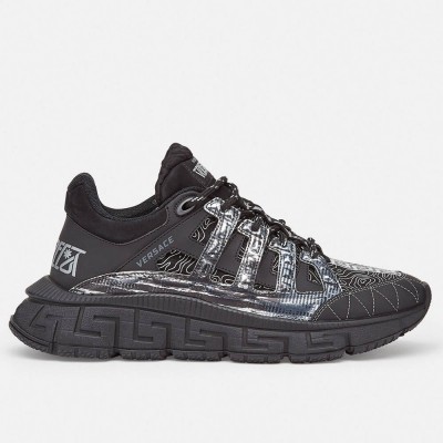 Versace Black Trigreca Sneakers