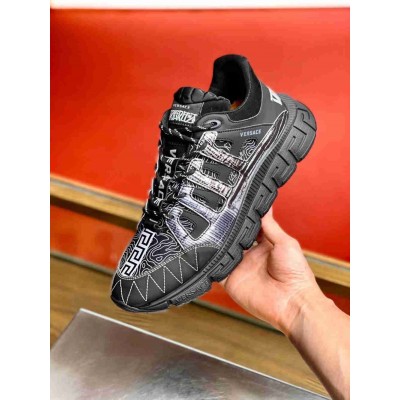 Versace Black Trigreca Sneakers