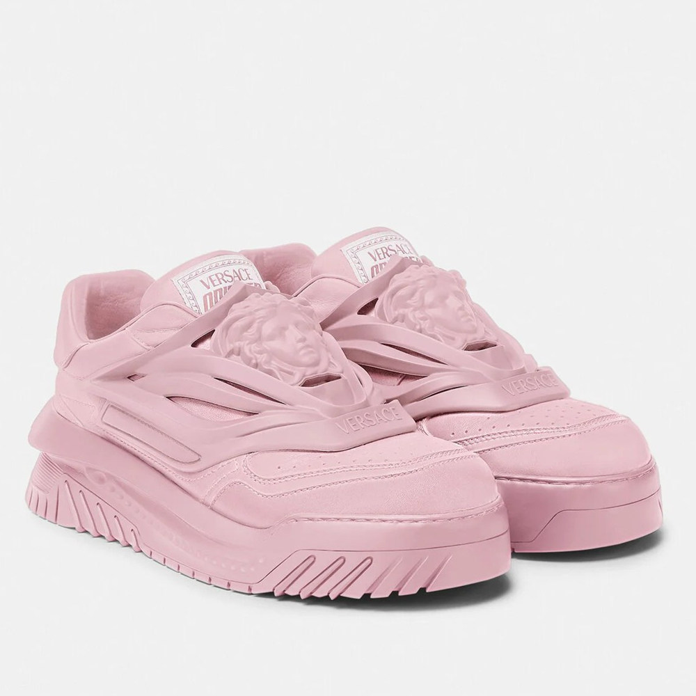 Versace Odissea Sneakers In Pink Leather