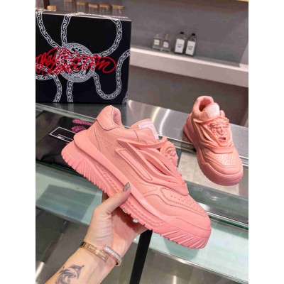 Versace Odissea Sneakers In Pink Leather