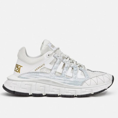 Versace White Trigreca Sneakers