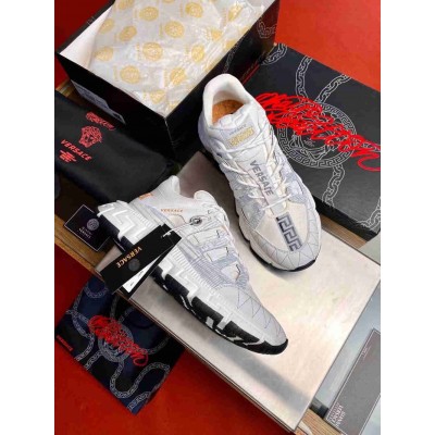 Versace White Trigreca Sneakers