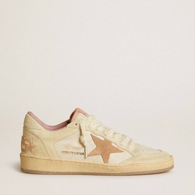Golden Goose Ball Star LTD Sneakers In Leather And Suede With Suede Star And Heel Tab