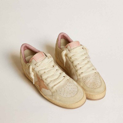 Golden Goose Ball Star LTD Sneakers In Leather And Suede With Suede Star And Heel Tab