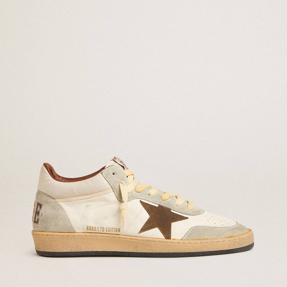 Golden Goose Ball Star LTD Sneakers In Nappa And Nylon With Suede Star And Inserts