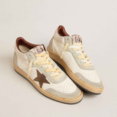 Golden Goose Ball Star LTD Sneakers In Nappa And Nylon With Suede Star And Inserts