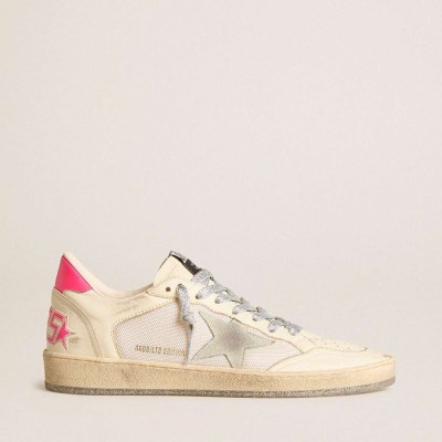 Golden Goose Ball Star LTD Sneakers In Nappa Leather And Mesh With Suede Star And Leather Heel Tab