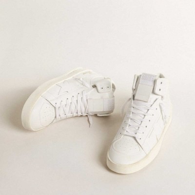 Golden Goose Bio-based Mid-Stardan Sneakers With White Star And Heel Tab