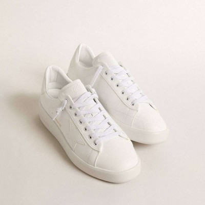 Golden Goose Bio-based Purestar Sneakers With White Star And Heel Tab
