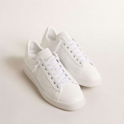 Golden Goose Bio-based Purestar Sneakers With White Star And Heel Tab