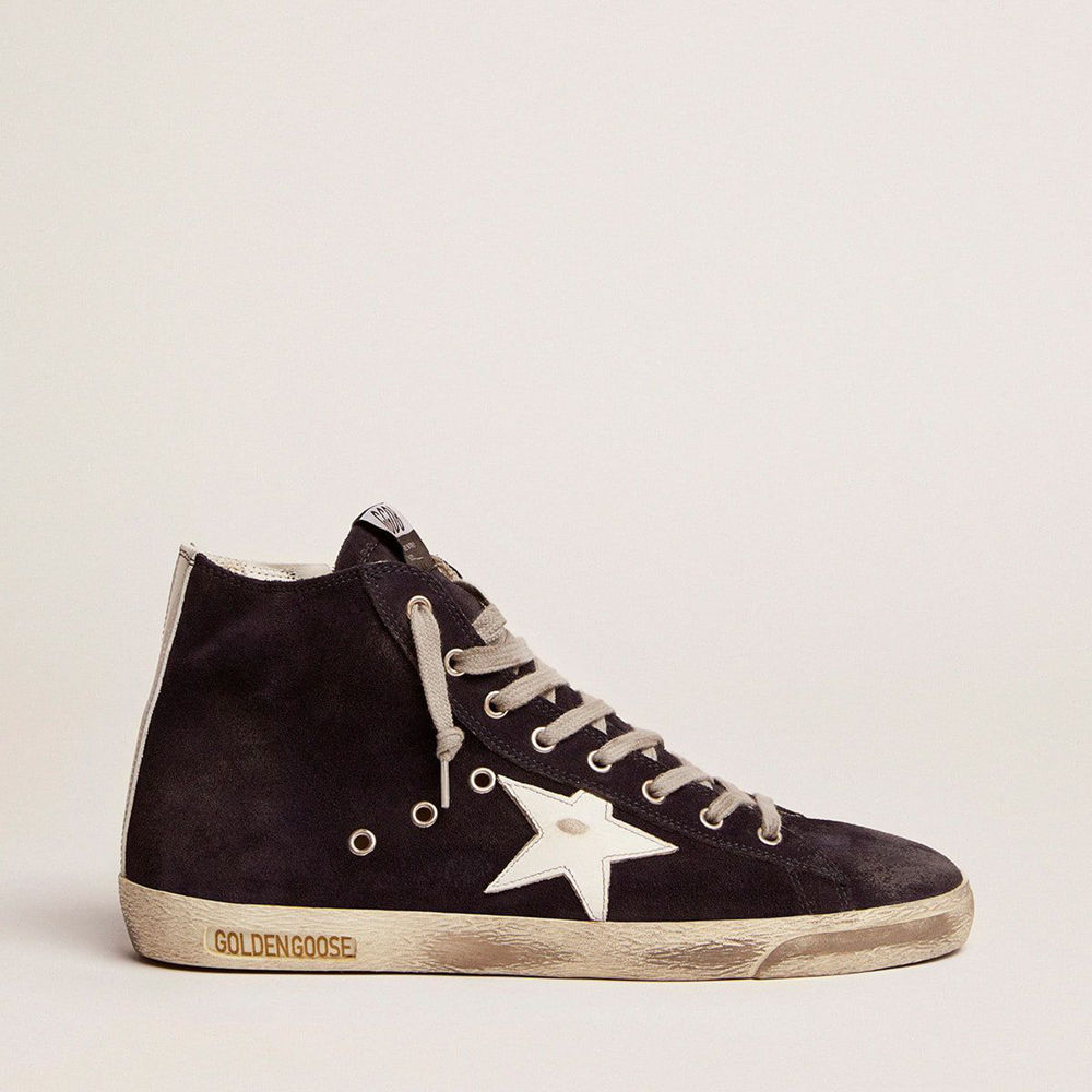 Golden Goose Francy Sneakers Sneakers In Leather With Leather Star And Heel Tab