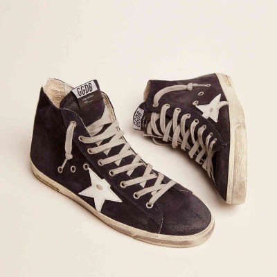 Golden Goose Francy Sneakers Sneakers In Leather With Leather Star And Heel Tab
