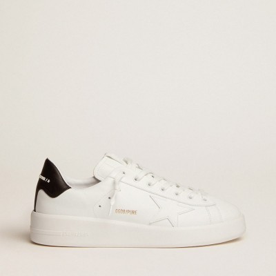 Golden Goose Purestar Sneakers With Leather Star And Black Leather Heel Tab