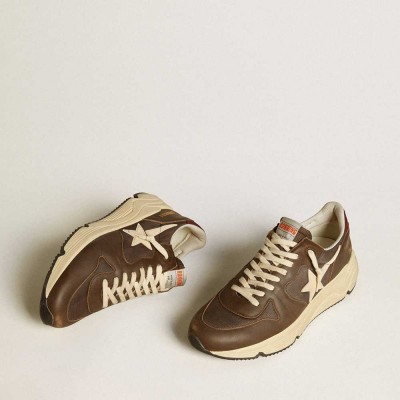 Golden Goose Running Sole Shoes In Nylon And Leather With TPU Star And Nubuck Heel Tab