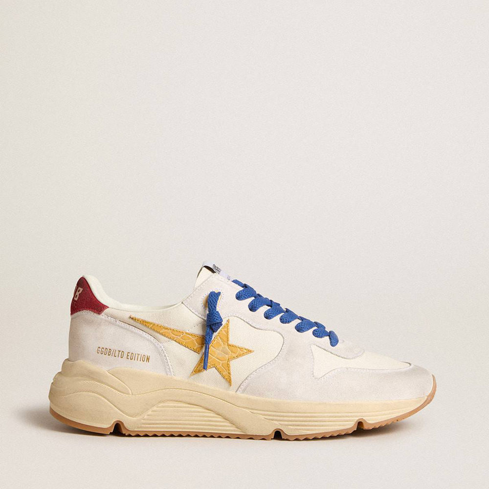 Golden Goose Running Sole LTD Shoes In Nappa With Leather Star And Suede Heel Tab