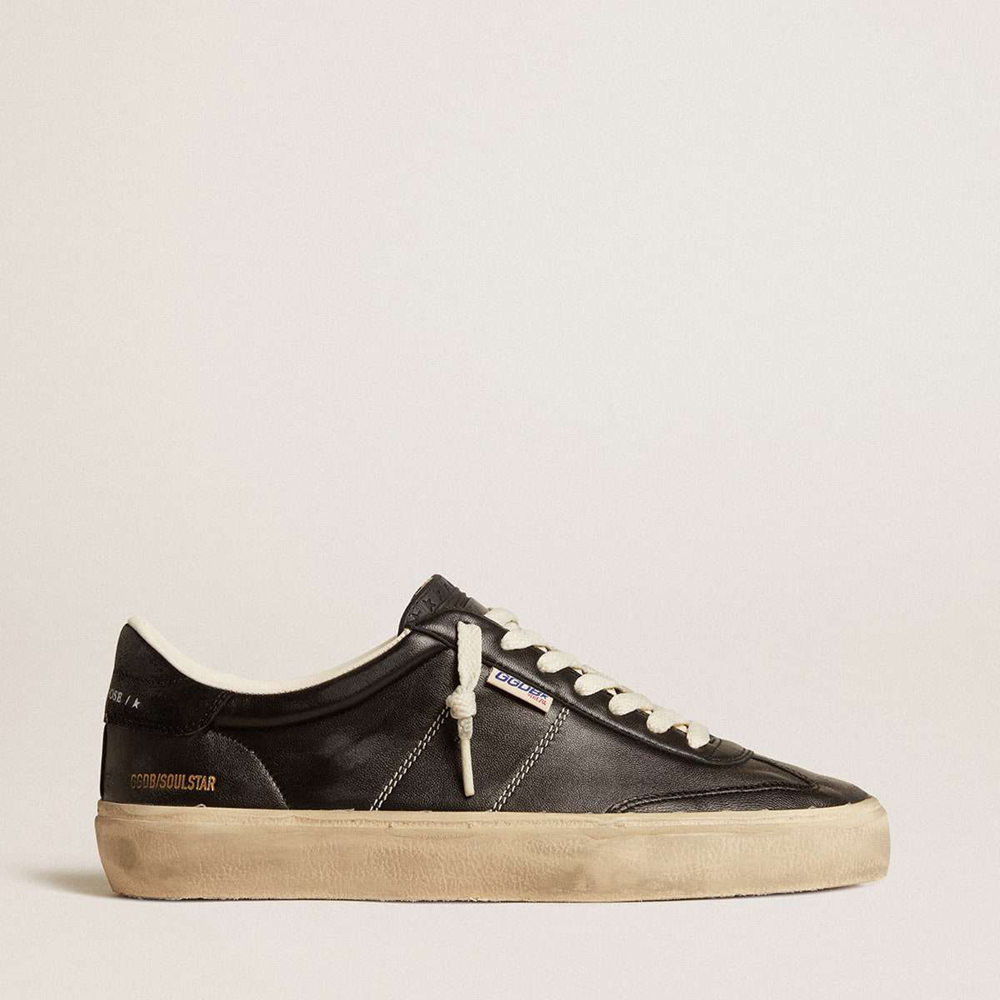 Golden Goose Soul Star Sneakers In Black Bio-based Nappa