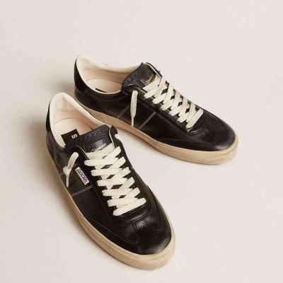 Golden Goose Soul Star Sneakers In Black Bio-based Nappa