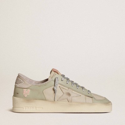 Golden Goose Stardan Sneakers In Nappa And Leather With Suede Star And Heel Tab