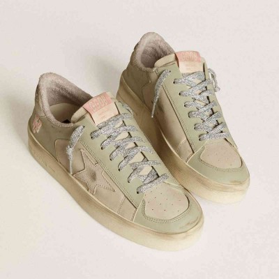 Golden Goose Stardan Sneakers In Nappa And Leather With Suede Star And Heel Tab