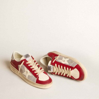 Golden Goose Stardan LTD Sneakers In Mesh And Nubuck With Nappa Star And Leather Heel Tab