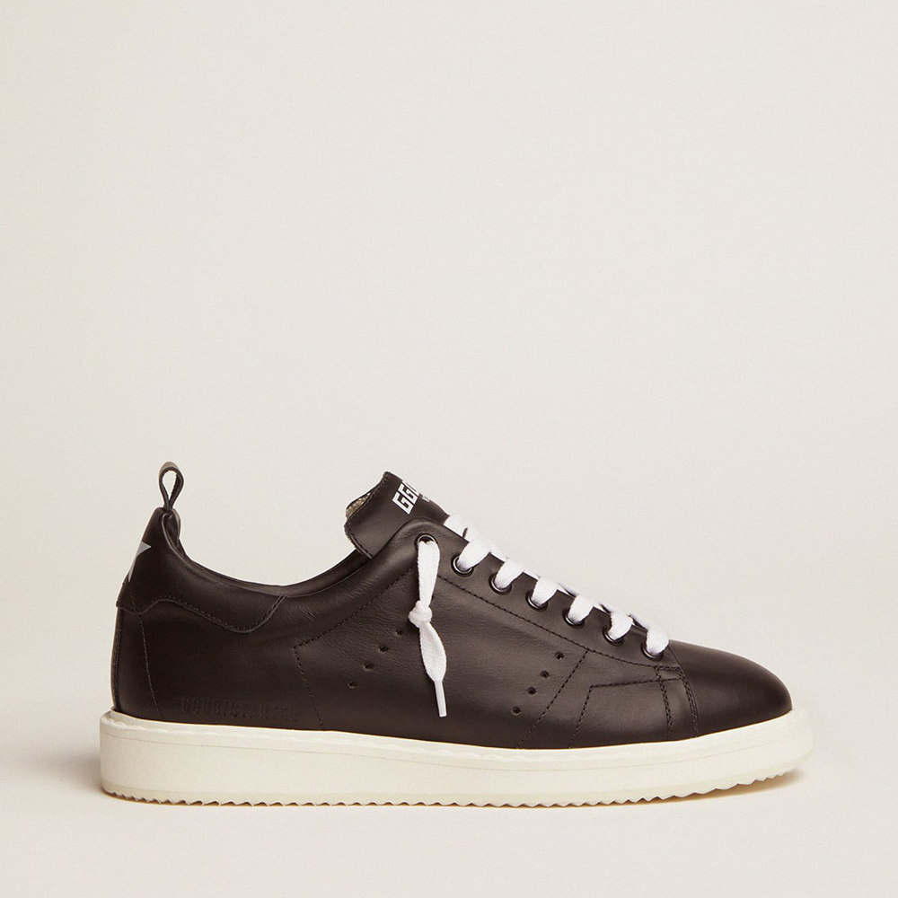 Golden Goose Starter Sneakers Sneakers In Total Black Leather