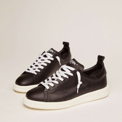 Golden Goose Starter Sneakers Sneakers In Total Black Leather