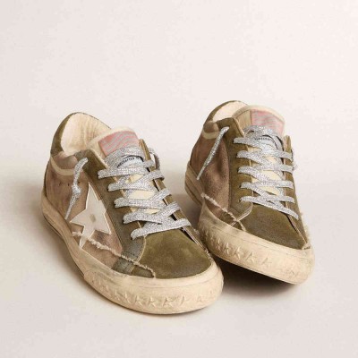 Golden Goose Super-Star LTD Sneakers In Dove-gray Suede With Leather Star And Suede Heel Tab