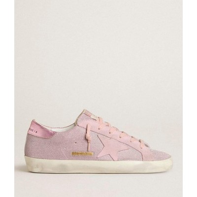 Golden Goose Super-Star LTD Sneakers In Glitter With Suede Star And Leather Heel Tab