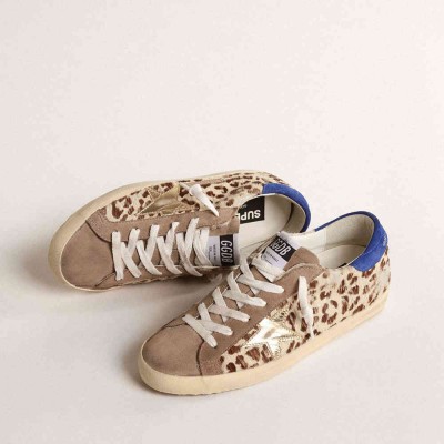 Golden Goose Super-Star LTD Sneakers In Pony Skin With Gold Star And Suede Heel Tab
