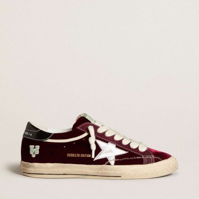 Golden Goose Super-Star LTD Sneakers In Velvet With Metallic Leather Star And Heel Tab