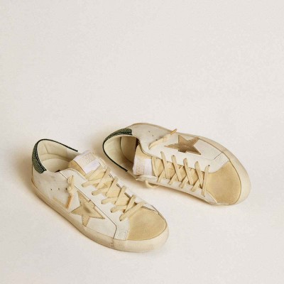 Golden Goose Super-Star LTD Sneakers With Leather Star And Swarovski Crystal Heel Tab