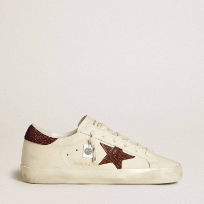 Golden Goose Super-Star LTD Sneakers With Suede Star And Heel Tab With Swarovski Crystals