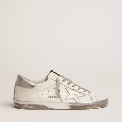 Golden Goose Super-Star Sneakers With Laminated Star And Heel Tab
