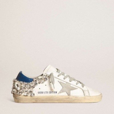 Golden Goose Super-Star Sneakers With Swarovski Stone Decoration