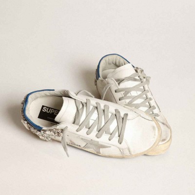 Golden Goose Super-Star Sneakers With Swarovski Stone Decoration