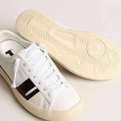 Golden Goose Yatay Model 1B Sustainable Sneakers With White Bio-based Upper And Black Y
