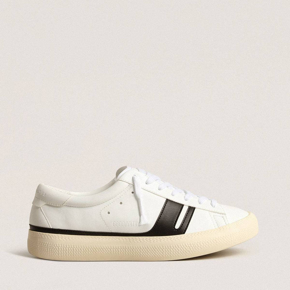 Golden Goose Yatay Model 1B Sustainable Sneakers With White Bio-based Upper And Black Y